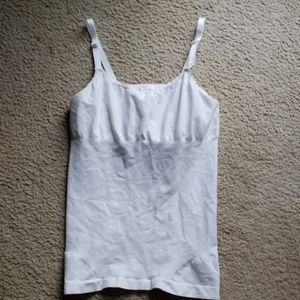 White maternity tank top
